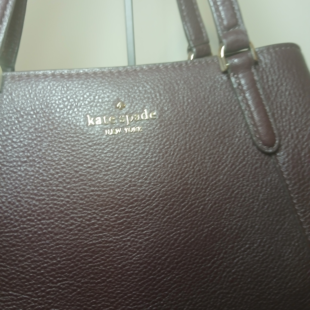 Kate Spade Jackson Medium Triple Compartment Satchel Deep Plum - Picture 3 of 8